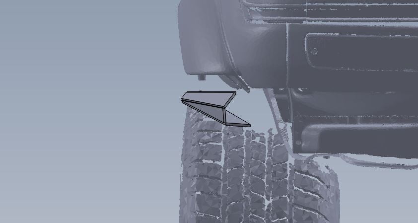 80 Series flare extensions for the winch bumper/ Free shipping