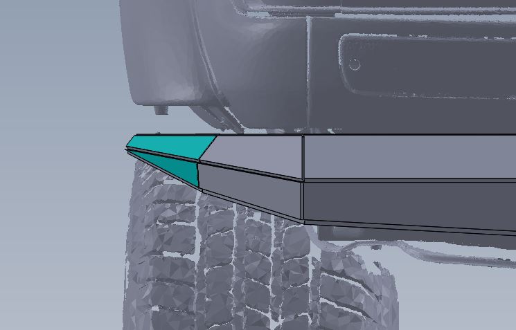 80 Series flare extensions for the winch bumper/ Free shipping