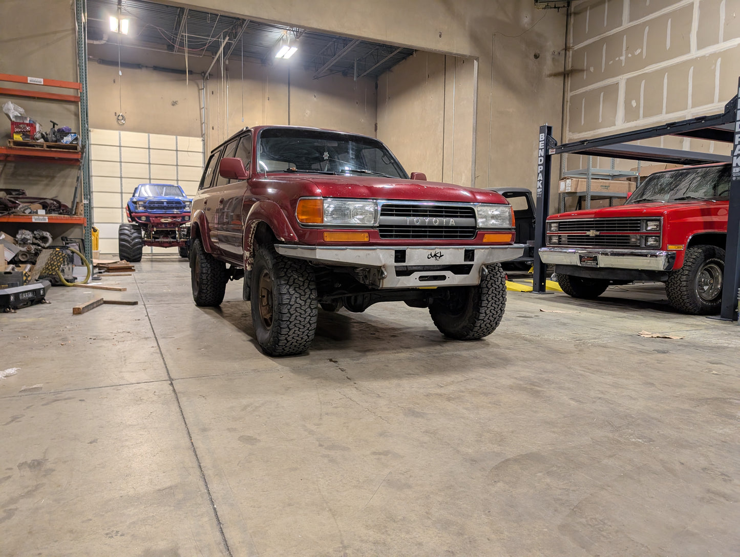 Toyota Land Cruiser 80 Series and Lexus LX 450 front winch bumper