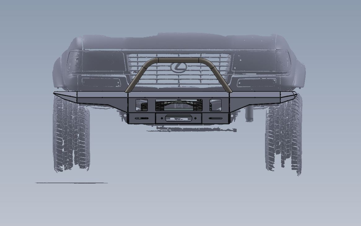 Toyota Land Cruiser 80 Series/ Lexus LX450 Front winch Bumpr DIY kit/ FREE Shipping!